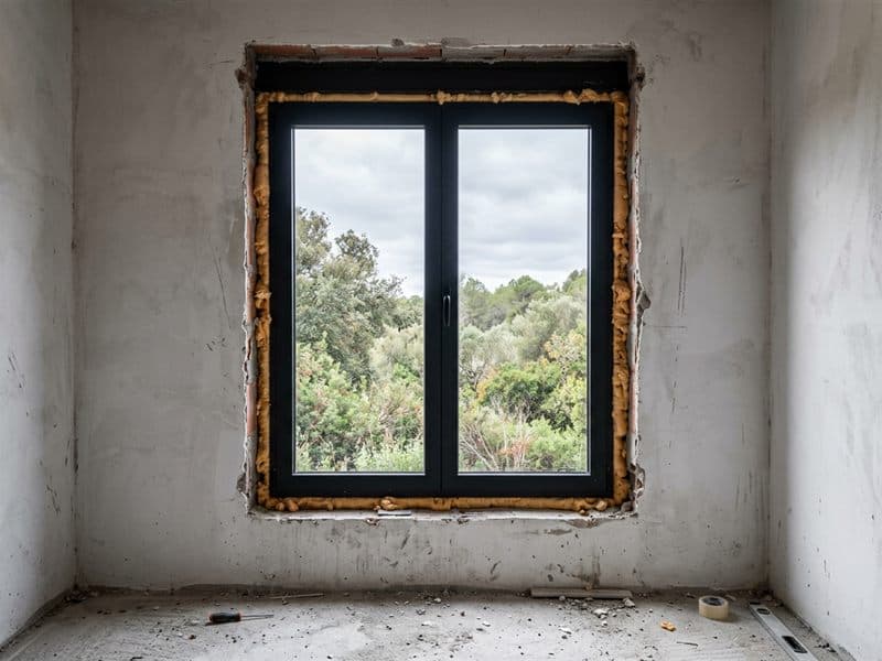 Colocación de puertas y ventanas en una obra de A Coruña