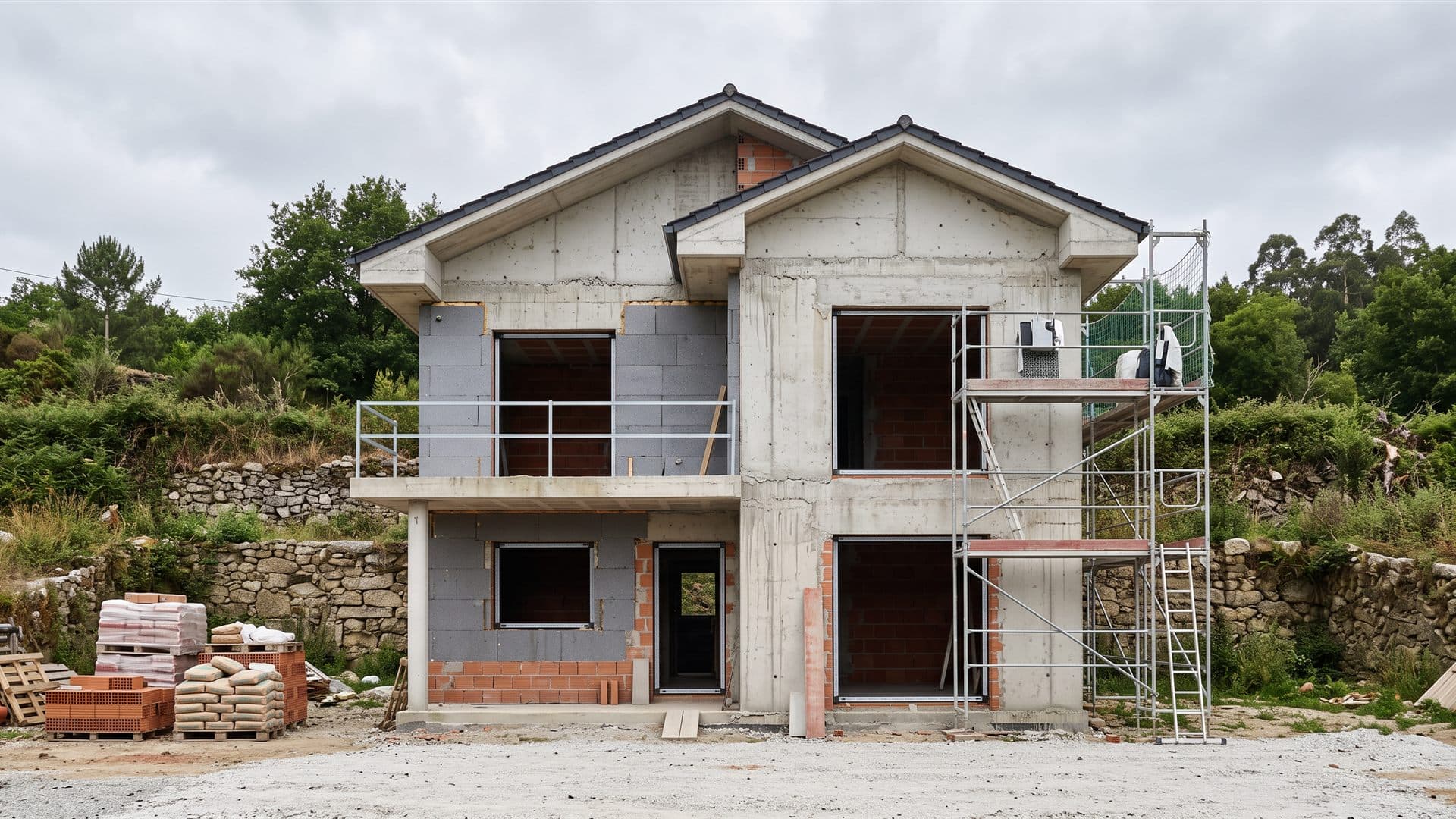 Obra de construcción de Linvora en Ferrol, A Coruña